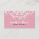 Buscar diseñador floral tarjetas de visita Elegante