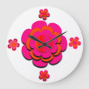 Buscar hot pink relojes de pared Flowers