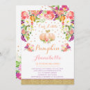 Buscar calabaza de oro rosa invitaciones Chica