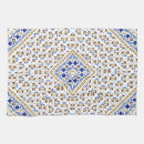 Buscar impreso paños de cocina Azul