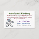 Buscar defensa tarjetas de visita Kung fu