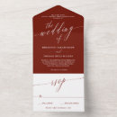 Buscar rojo y blanco boda invitaciones Minimalista