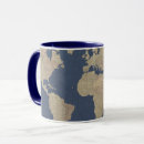 Buscar mapa del estado tazas Vintage
