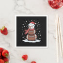 Buscar muñeco de nieve servilletas Festivo