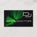 Buscar dj carda tarjetas de visita Verde