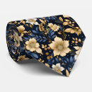 Buscar diseño floral corbatas Azul