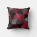 Buscar triángulo rojo cojines Patrón geométrico