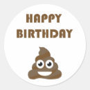 Buscar poop pegatinas Posta de cumpleaños
