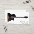 Buscar guitarras tarjetas de visita Músico