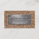 Buscar madera construcción de tarjetas de visita Contratista