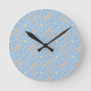 Buscar estampados flores de relojes de pared Floral