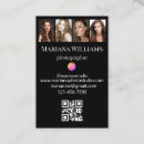 Buscar moda estándar tarjetas de visita Código qr