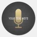 Buscar micrófono pegatinas Vocalista