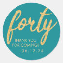 Buscar número 40 pegatinas Oro