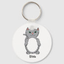 Buscar gato gris llaveros Gato de tabú