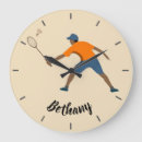 Buscar bádminton relojes de pared Jugador