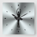 Buscar ballet relojes de pared Silueta