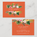 Buscar naranja floral tarjetas de visita Para todos