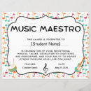 Buscar music trofeos Certificado de música