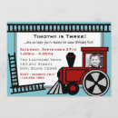 Buscar ferrocarril invitaciones Choo choo