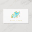 Buscar mariposas azules tarjetas de visita Salón de belleza