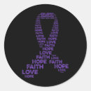 Buscar purple ribbon pegatinas Conciencia