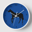 Buscar sangre relojes de pared Caballo de carreras