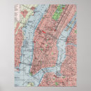 Buscar mapa de manhattan posters New york map