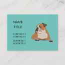 Buscar bulldog tarjetas de visita Arenoso