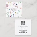 Buscar confeti del fiesta tarjetas de visita Lindo