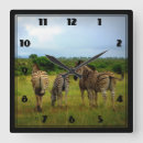 Buscar safari africano relojes de pared Fauna
