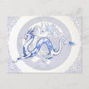 Buscar dragones azules postales Patrón