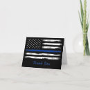 Buscar policía tarjetas Delgada línea azul