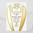 Buscar mens 50th birthday party invitaciones Oro