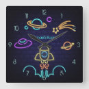 Buscar cohete relojes de pared Espacio