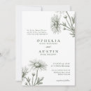 Buscar la margarita boda invitaciones Flores
