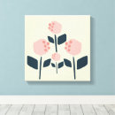 Buscar flores minimalistas lienzos General y unisex