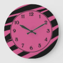 Buscar rosas fuertes relojes de pared Rosa y negro