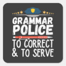 Buscar gramática pegatinas Policía