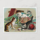 Buscar gatitos musicales postales Vintage