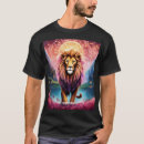 Buscar logotipo del león camisetas Geométrico