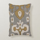 Buscar ocre cojines Ikat
