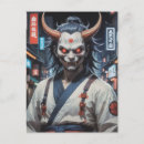 Buscar guerrero japonés postales Demonio