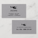 Buscar helicóptero tarjetas de visita Transporte