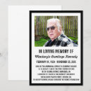 Buscar memorial service invitaciones Negro