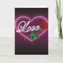 Buscar corazón de neón tarjetas Colorido