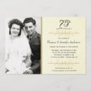 Buscar 75º aniversario invitaciones Fiesta