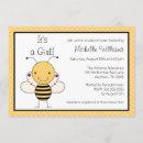 Buscar manosee la abeja invitaciones Neutral del género