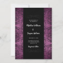 Buscar negro del damasco boda invitaciones Oscuro