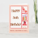 Buscar 50 a para la mujer tarjetas de cumpleaños divertido